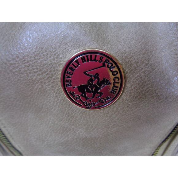 Beverly Hills‎ Polo Club BHPC Taupe Vegan Leather Purse Shoulder Bag - Picture 2 of 9